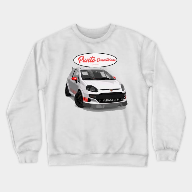 Punto Competizione Bianco Rosso Stickers Crewneck Sweatshirt by PjesusArt